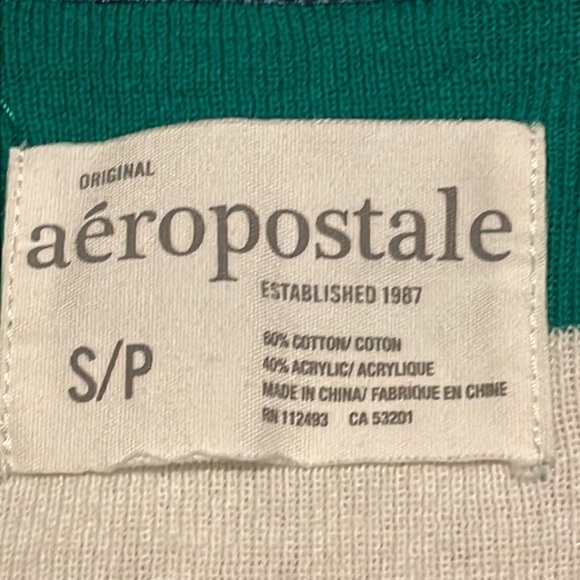 AEROPOSTALE Scoop Neck Long Sleeve Fitted Top - Picture 4 of 7